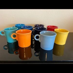Fiestaware Mugs! Multi color! Set of 9